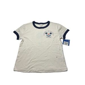 Arizona Jean Co Girl's Short Sleeve Cream T-Shirt Size Medium